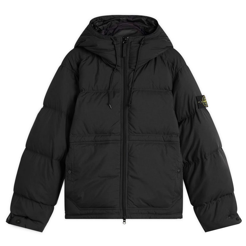 Puhovka Stone Island Ripstop Cordura Down Jacket, Size Large Črna | K2S154100019-V0029