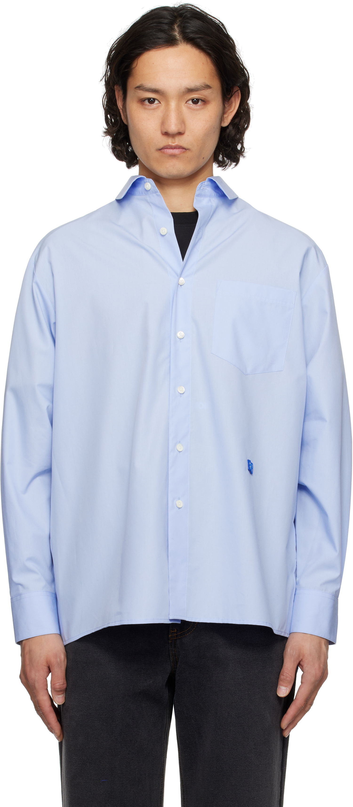Srajce ADER ERROR ADER error TRS Tag 01 Shirt Modra | BO42FYSH0101SB, 0