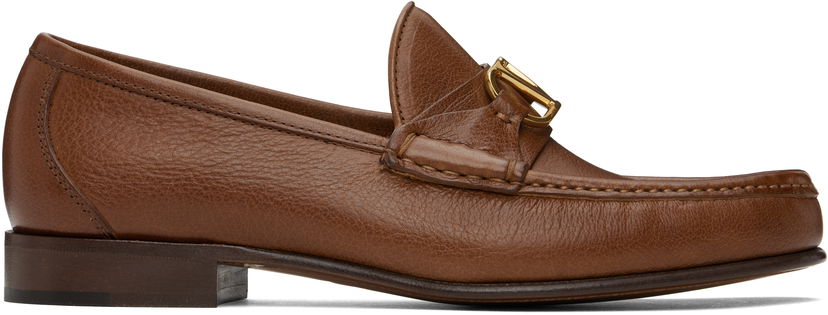 Nega čevljev Valentino Valentino Garavani VLogo Signature Buffalo Loafers Rjava | 6Y2S0J68MIL