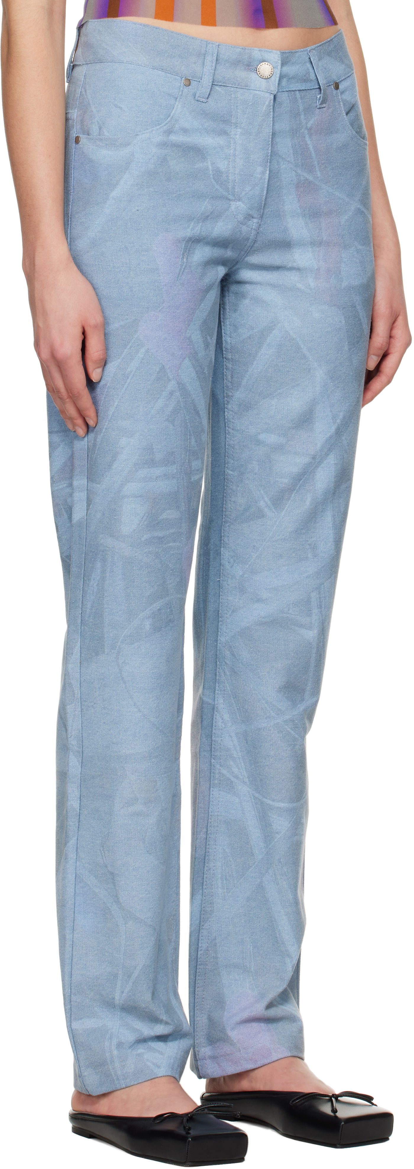 Kavbojke Serapis Scrap Yard Fitted Jeans Modra | SS25_DE_3F, 1