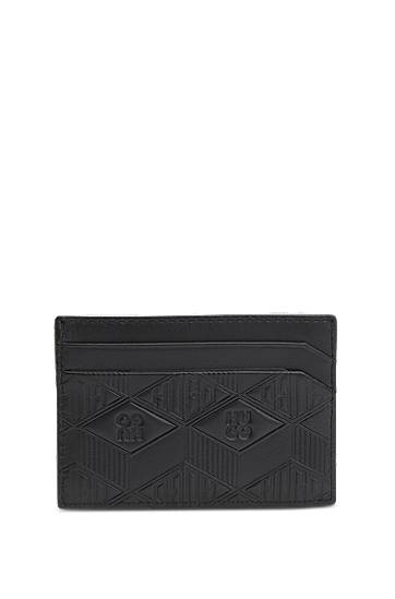 Denarnica BOSS Card Holder with Geometric Logos Črna | 50542009