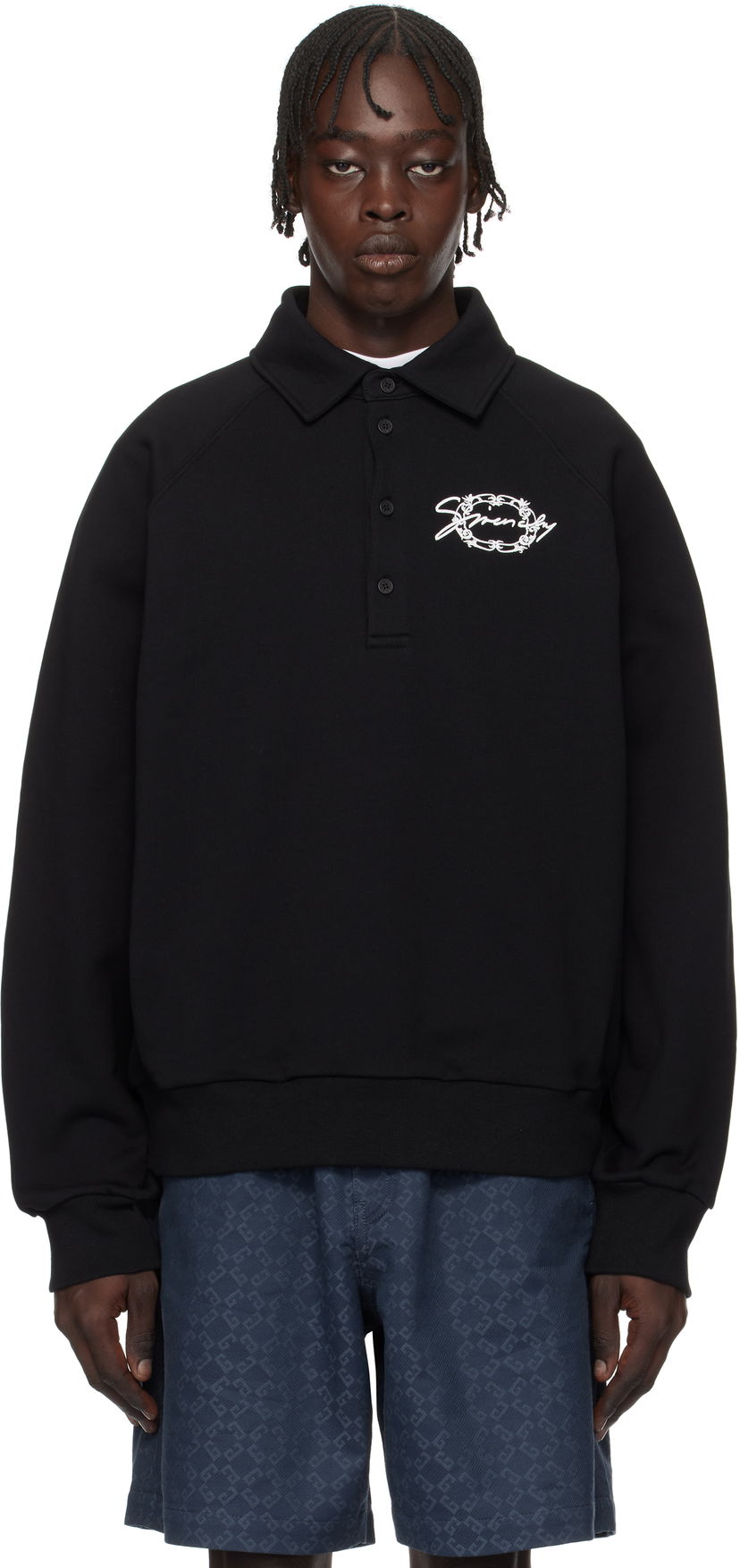 Polo majica Givenchy Medallion Logo Polo Črna | BMJ0M53YPK001