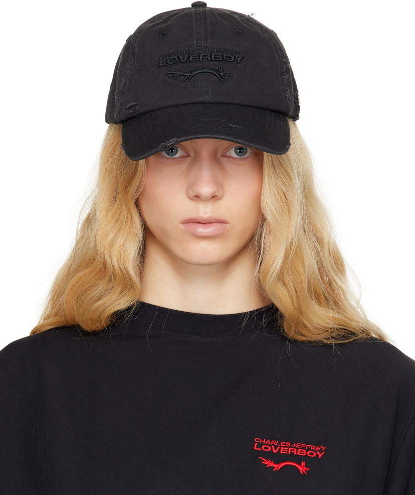 Kapa Charles Jeffrey Loverboy Charles Jeffrey LOVERBOY Distressed Logo Cap Črna | 54130501