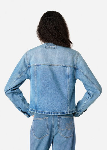 Jakna AXEL ARIGATO Collarless Denim Jacket Modra | A3051001, 3