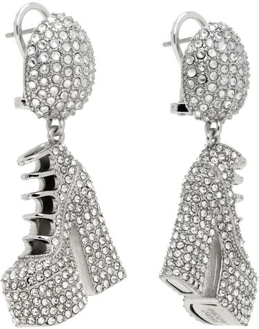 Uhani Marc Jacobs Marc Jacobs Kiki Crystal Platform Boots Drop Earrings Kovinski | 2R3JER001J77, 1
