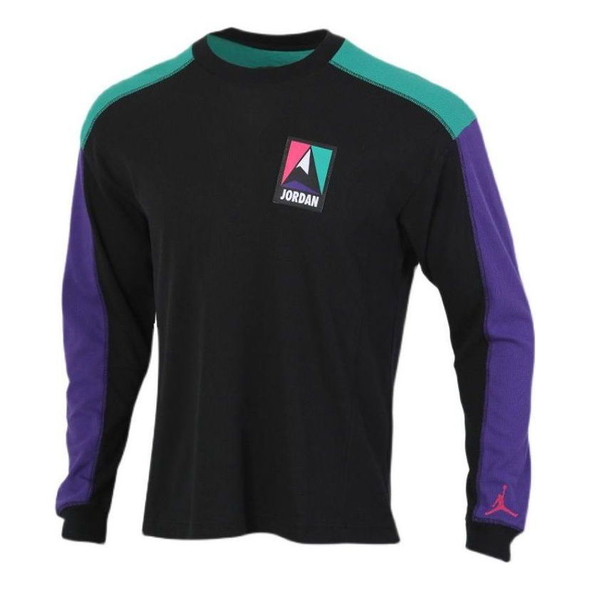 Pleteni pulover Jordan Jordan Winter Utility Colorblock Long Sleeve T-Shirt Črna | CT3382-010