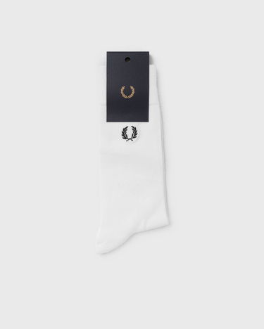 Nogavice Fred Perry Classic Laurel Wreath Sock White Bela | C7135 L59, 3