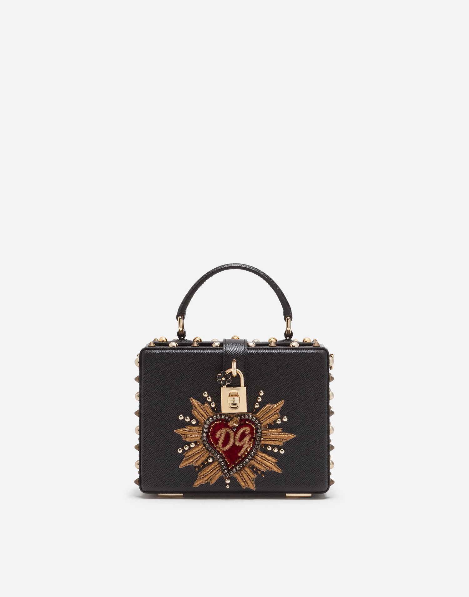 Torbica Dolce & Gabbana Dolce & Gabbana Dolce Box Bag With Patch Heart Črna | BB5970AS11680999, 0
