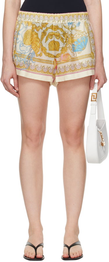 Kratke hlače Versace Versace Underwater Barocco Print Cover-Up Shorts Bež | 1016576_1A15491, 0