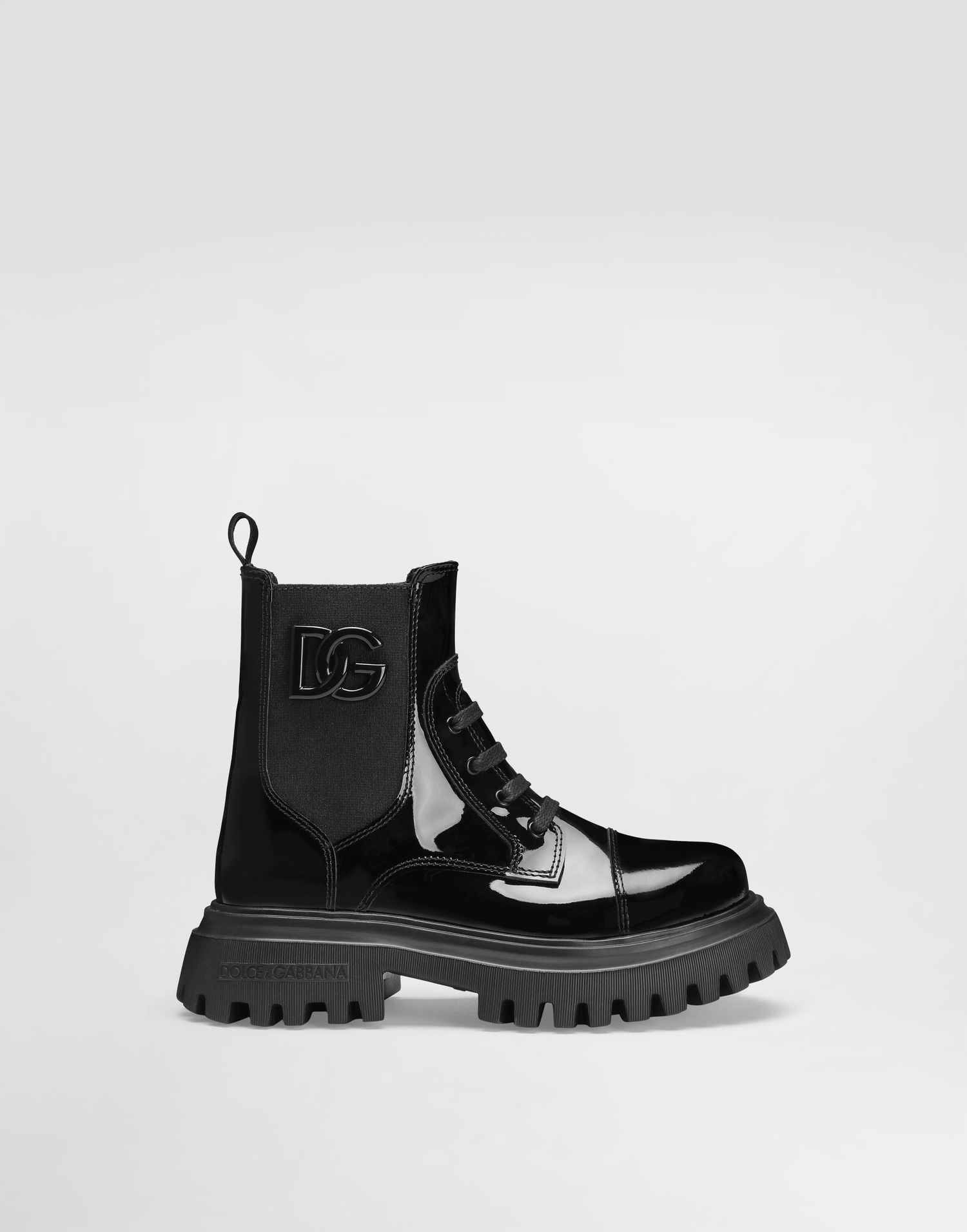 Modni dodatki Dolce & Gabbana Dolce & Gabbana Patent Leather Ankle Boots With Elastic Črna | D11360A9A8180999, 0