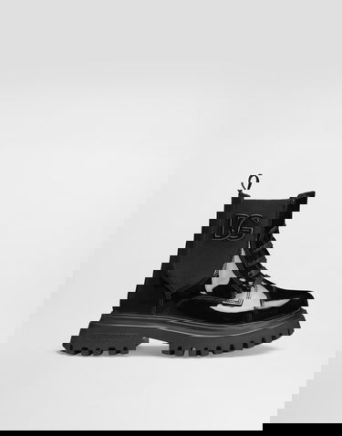Modni dodatki Dolce & Gabbana Dolce & Gabbana Patent Leather Ankle Boots With Elastic Črna | D11360A9A8180999, 0