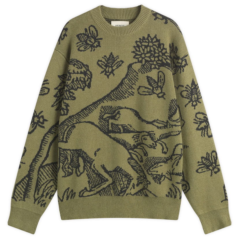 Pleteni pulover Heresy Plague Knit Sweater Zelena | HAW25-KW04