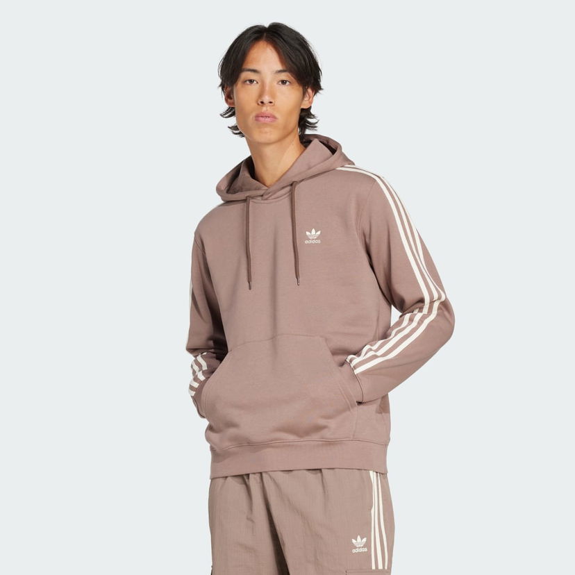 Pulover adidas Performance Classics 3-Stripes Hoodie Rjava | JP1000