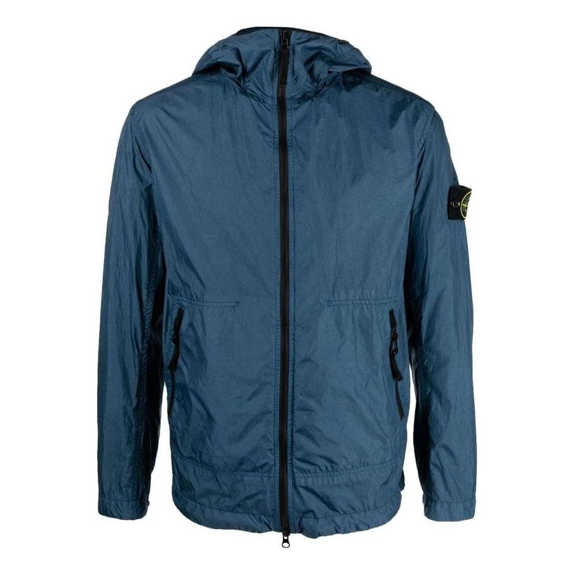 Vetrovka Stone Island Stone Island Crinkle Reps Light Hooded Jacket Modra | 781540522-V0024