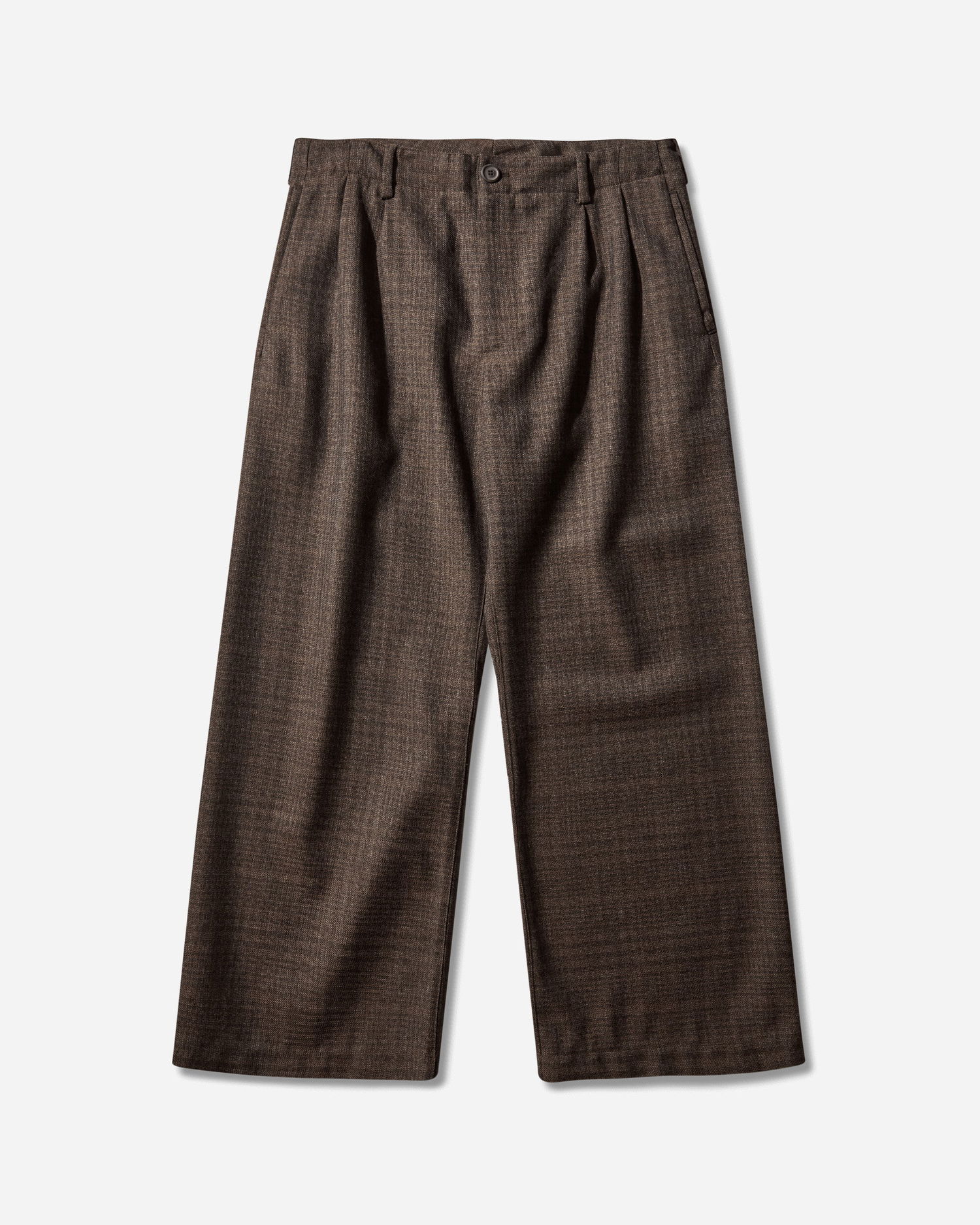 Hlače OUR LEGACY Bridge Pleated Wide-Leg Dunmore Check Trousers Rjava | M4254BB 001, 1