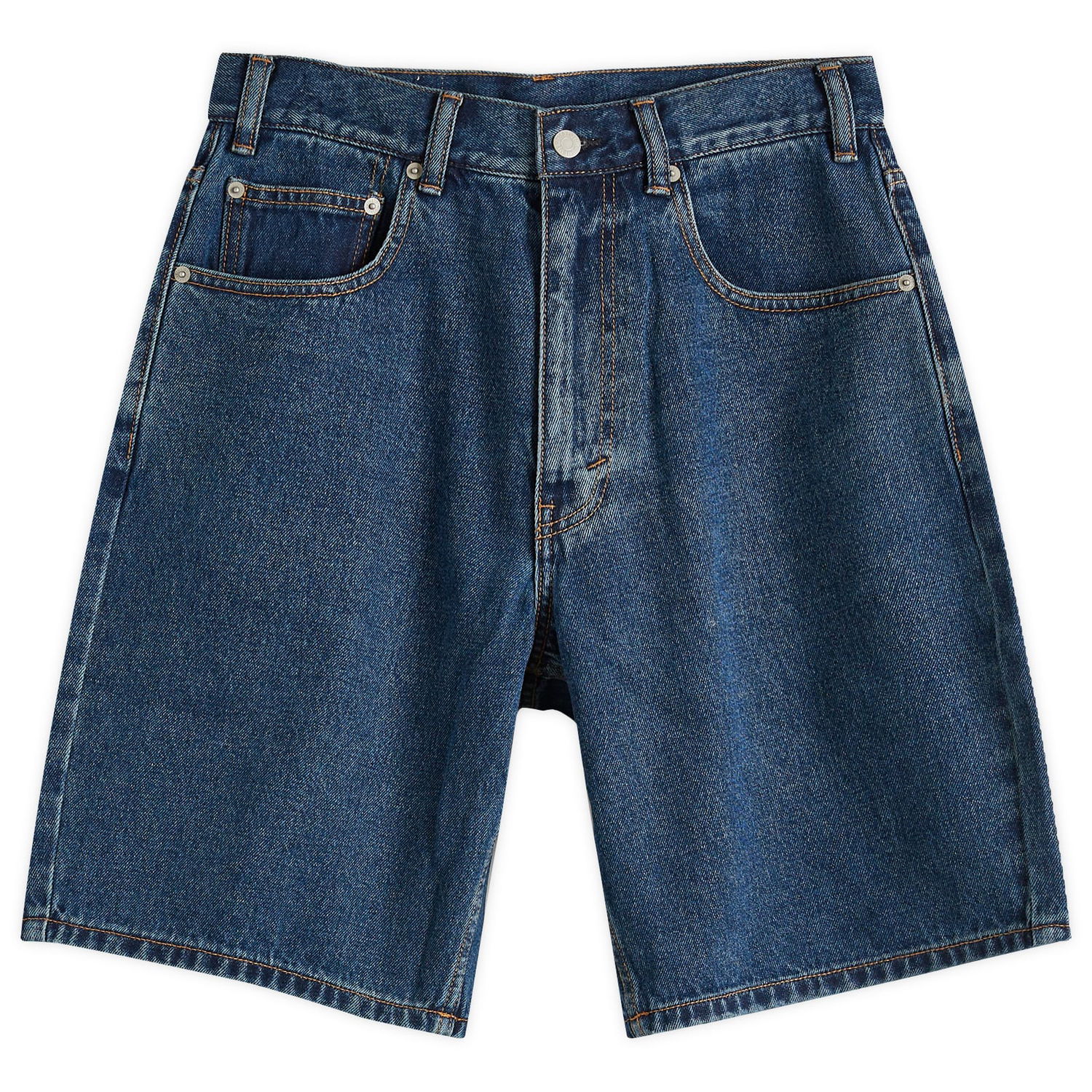 Kratke hlače thisisneverthat thisisneverthat Washed Denim Shorts, Size Large Modra | TN251DSO5S01-BLUE, 0