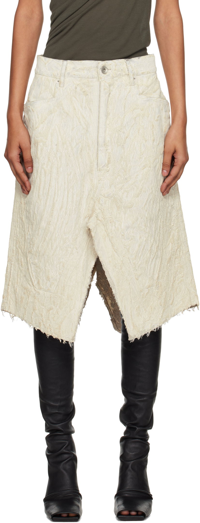 Krila Rick Owens Rick Owens Concordians Midi Skirt Bela | RP02E4377 MMC