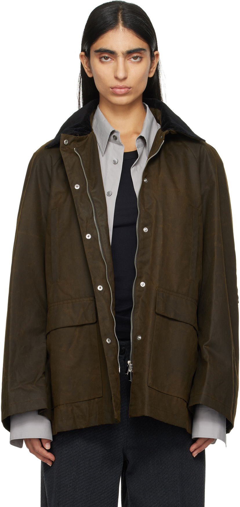 Jakna TOTEME TOTEME Country Jacket Zelena | 244-WRO4722-FB0320
