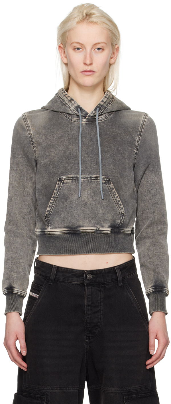 Pulover Diesel D-Angy Hoodie Siva | A12574 068HT