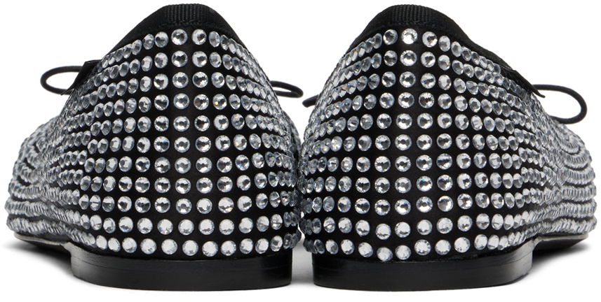 Obleke Alexander Wang Alexander Wang Billie Crystal Ballerina Flats Črna | 30324F065, 1
