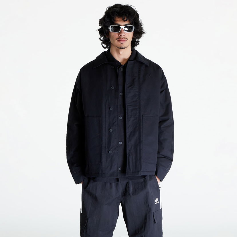 Jakna adidas Originals Men's jacket adidas Premium Essentials+ Full Zip Jacket Black Črna | IR7736