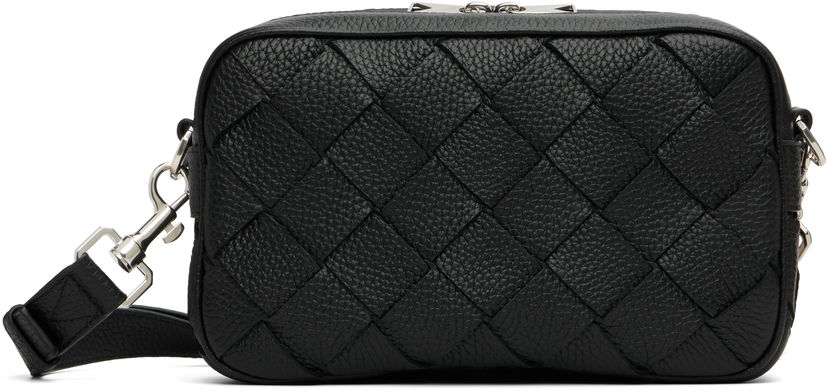 Torbica Bottega Veneta Bottega Veneta Small Intrecciato Camera Bag Črna | 755923V4G318803