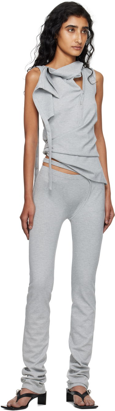 Pajkice Ottolinger Ottolinger Ada Pinstriped Leggings Siva | 102-800603-04, 3