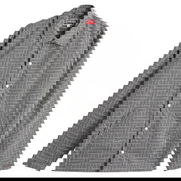 Vetrovka KENZO Kenzo Men's Weave Coach Jacket, Size Large Siva | FF55BL0619NJ-96, 0