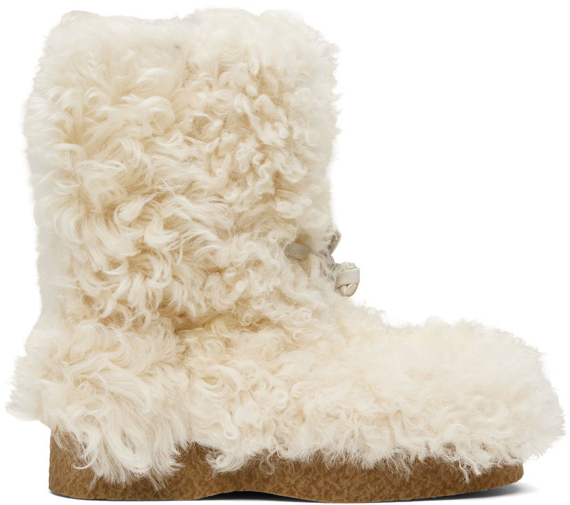 Oblačila Bottega Veneta Bottega Veneta Torino Shearling Boots Bela | 816585V55T19202