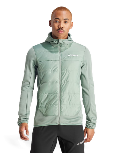 Vetrovka adidas Performance Terrex Multi Hybrid Insulated Hooded Jacket Zelena | IM8107