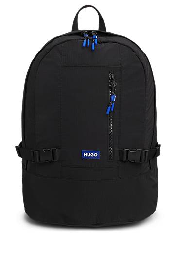Nahrbtnik BOSS HUGO Backpack with Adjustable Straps and Logo Badge Črna | 50547604, 0