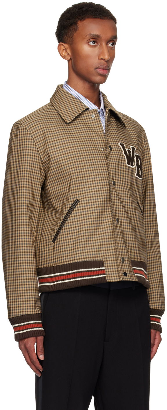 Bomber jakna Wales Bonner Wales Bonner Homecoming Varsity Bomber Jacket Rjava | UA24JA10-CO03-8890, 1