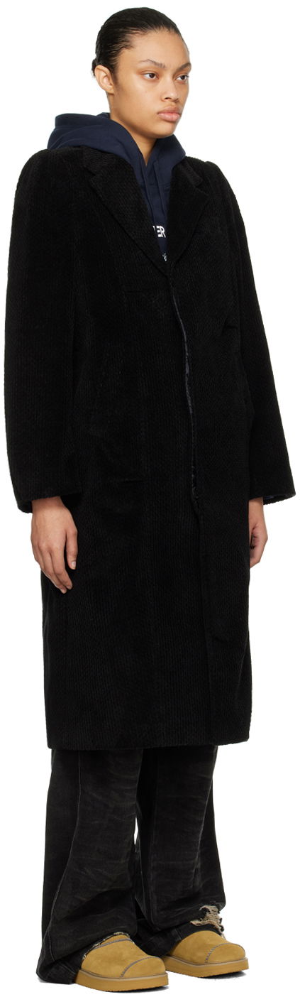 Plašči ADER ERROR Single-Breasted Long Corduroy Coat Črna | BMADFWCT0103BK, 1
