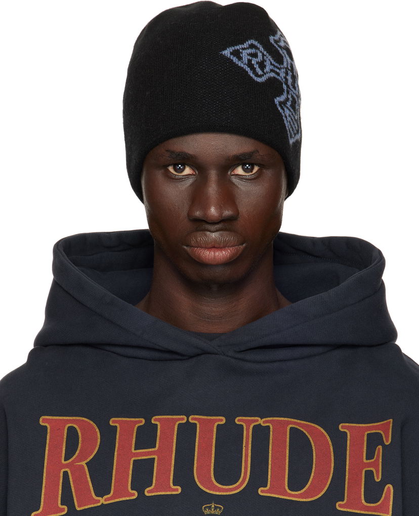 Pulover Rhude Rhude Cross Logo Beanie Mornarica | RHPS25HA02472