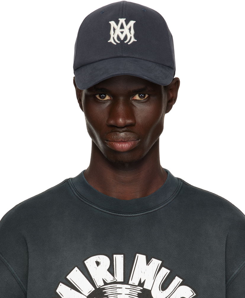 Kapa AMIRI AMIRI Canvas 'MA' Cap Mornarica | AMHACP1032