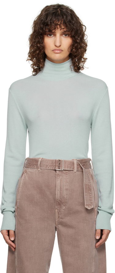 Pleteni pulover LEMAIRE Lemaire Seamless Turtleneck Sweater Zelena | TO1280 LK1032, 0