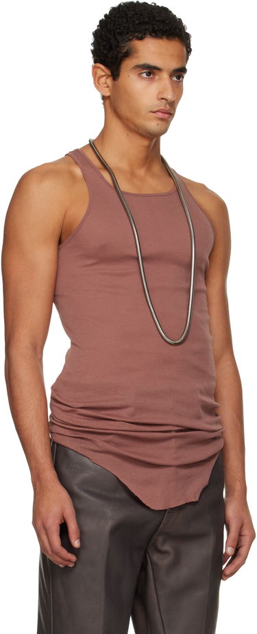 Majica brez rokavov Rick Owens Concordians Basic Rib Tank Top Rjava | RU02E1150 MR, 1