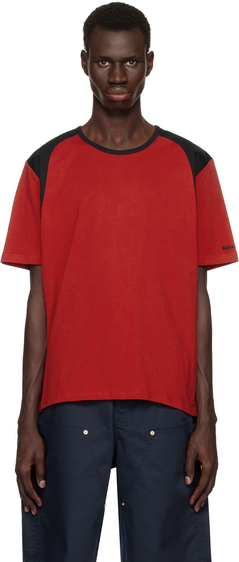 Majica Wales Bonner Wales Bonner Dub T-Shirt Rdeča | MS25JE07-JE01-349 T-SHIRT JERSEY
