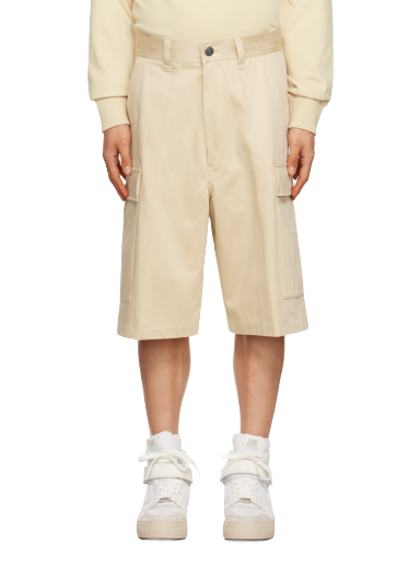 Kratke hlače AMI Pocket Shorts Bela | HSO400.CO0009