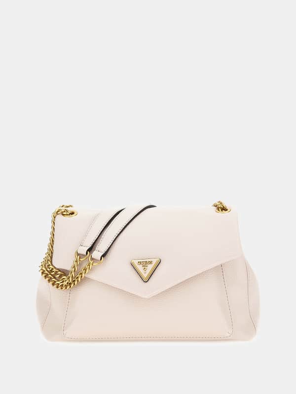 Torba za čez ramo GUESS Laryn Triangle Logo Crossbody Bag Bež | HWBA9196210, 0