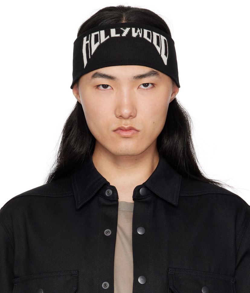 Šala Rick Owens Rick Owens DRKSHDW 'Hollywood' Cotton Headband Črna | DA01E3480 KP7