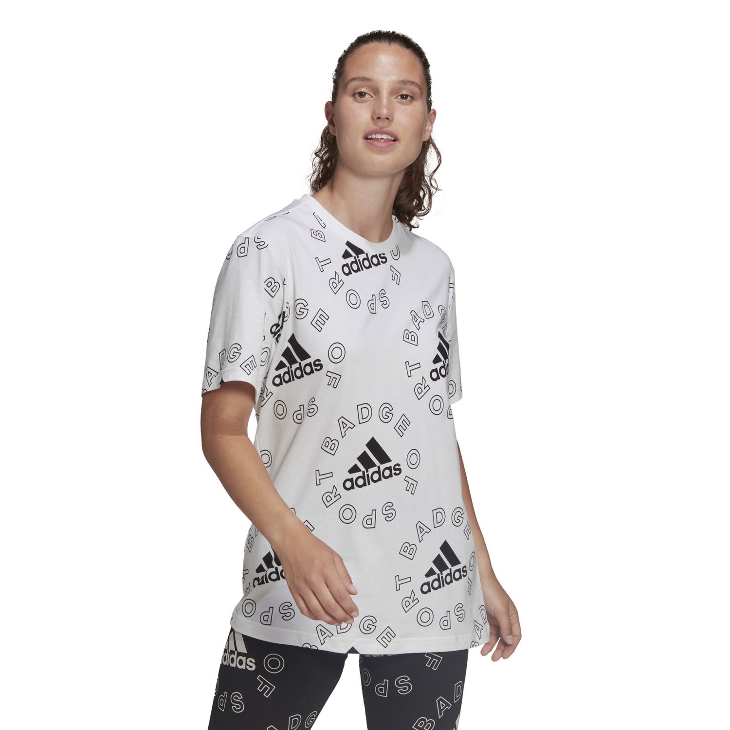 Majica adidas Performance Allover Print Sports T-shirt Bela | HC9186, 0
