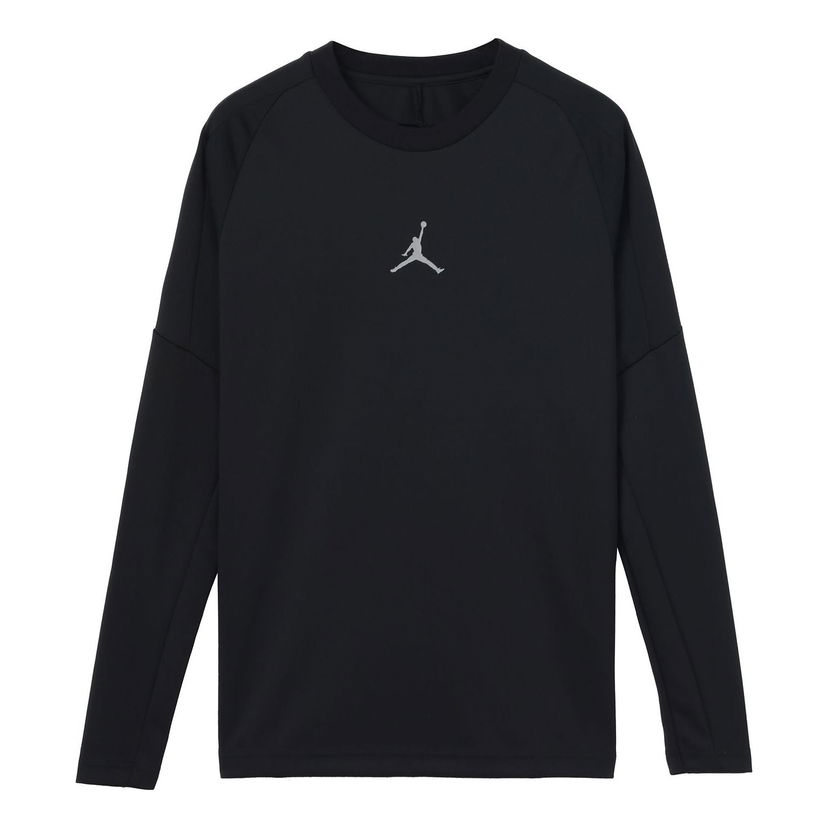 Pleteni pulover Jordan Jordan Dri-FIT Logo Long Sleeve Črna | DC9740-010