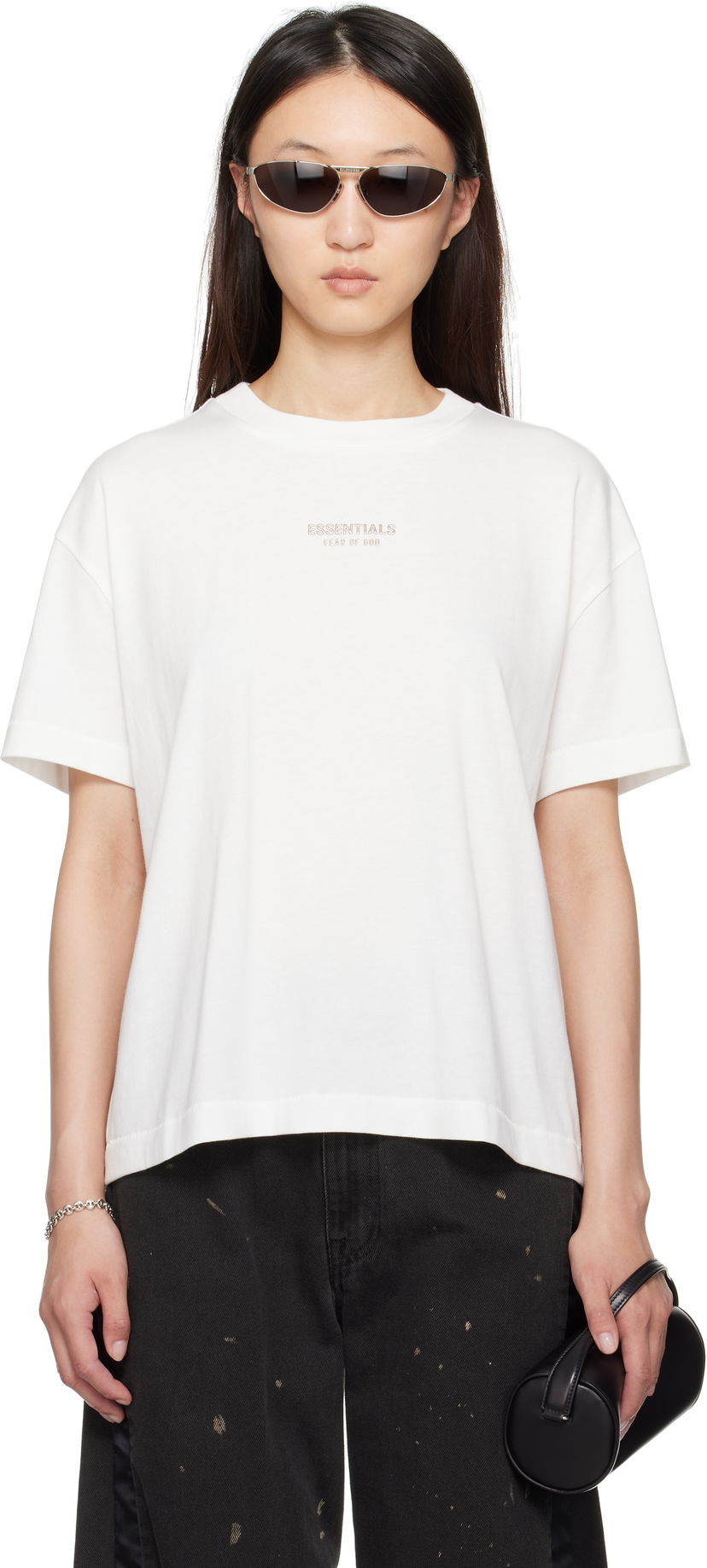 Majica Fear of God Fear of God ESSENTIALS Classic Fit T-Shirt Bela | 125SP255864FW