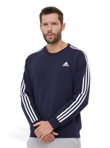 Pulover adidas Originals Essentials 3-Stripes Sweatshirt Mornarica | IJ6469