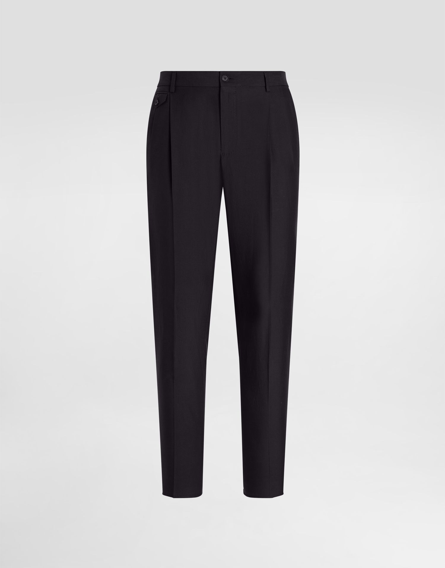 Hlače Dolce & Gabbana Dolce & Gabbana Silk and Gabardine Trousers Črna | GV4EETFUTAXB3681, 0
