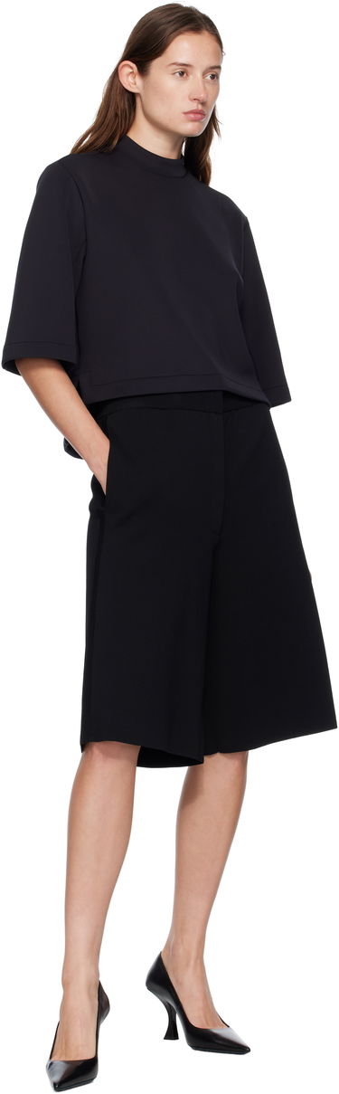 Majica Moncler Genius x Edward Enninful Neoprene Cropped Mock Neck Tee Črna | K24038C0000289A8K, 3