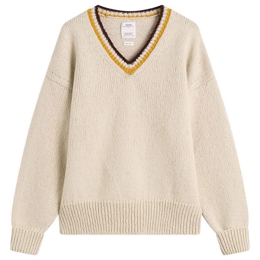 Pleteni pulover visvim College V-Neck Knit Večbarvna | 0125205012006