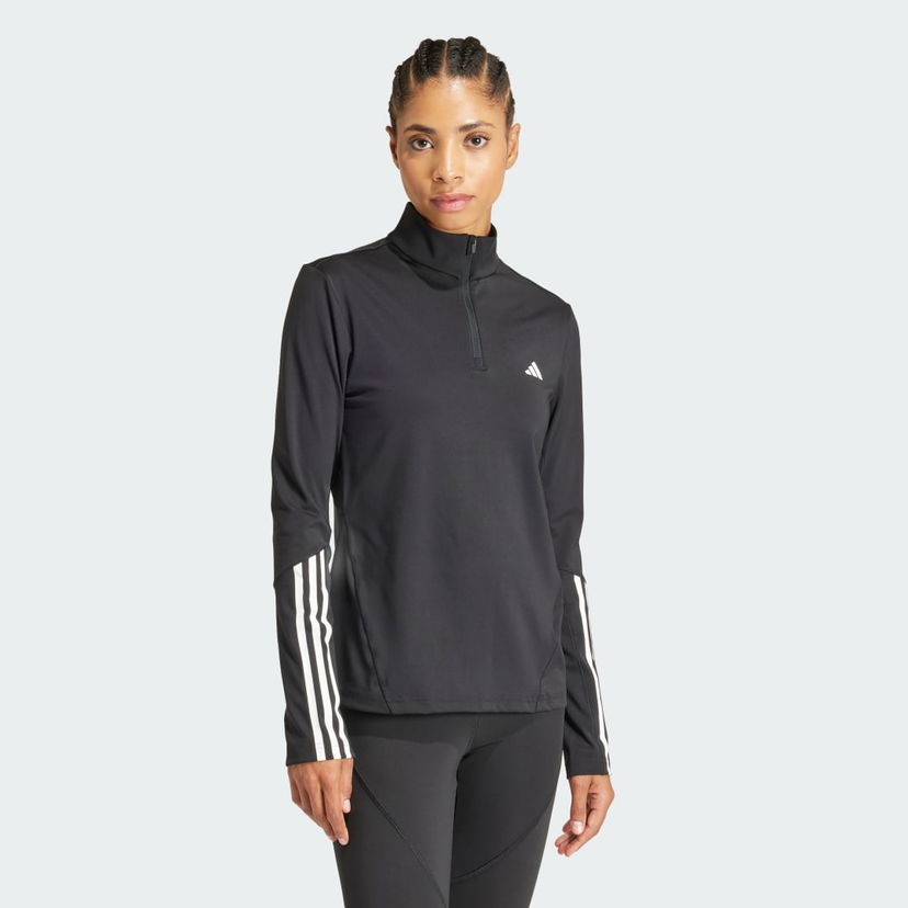 Pulover adidas Performance Hyperglam Training Quarter-Zip Top Črna | IN6841