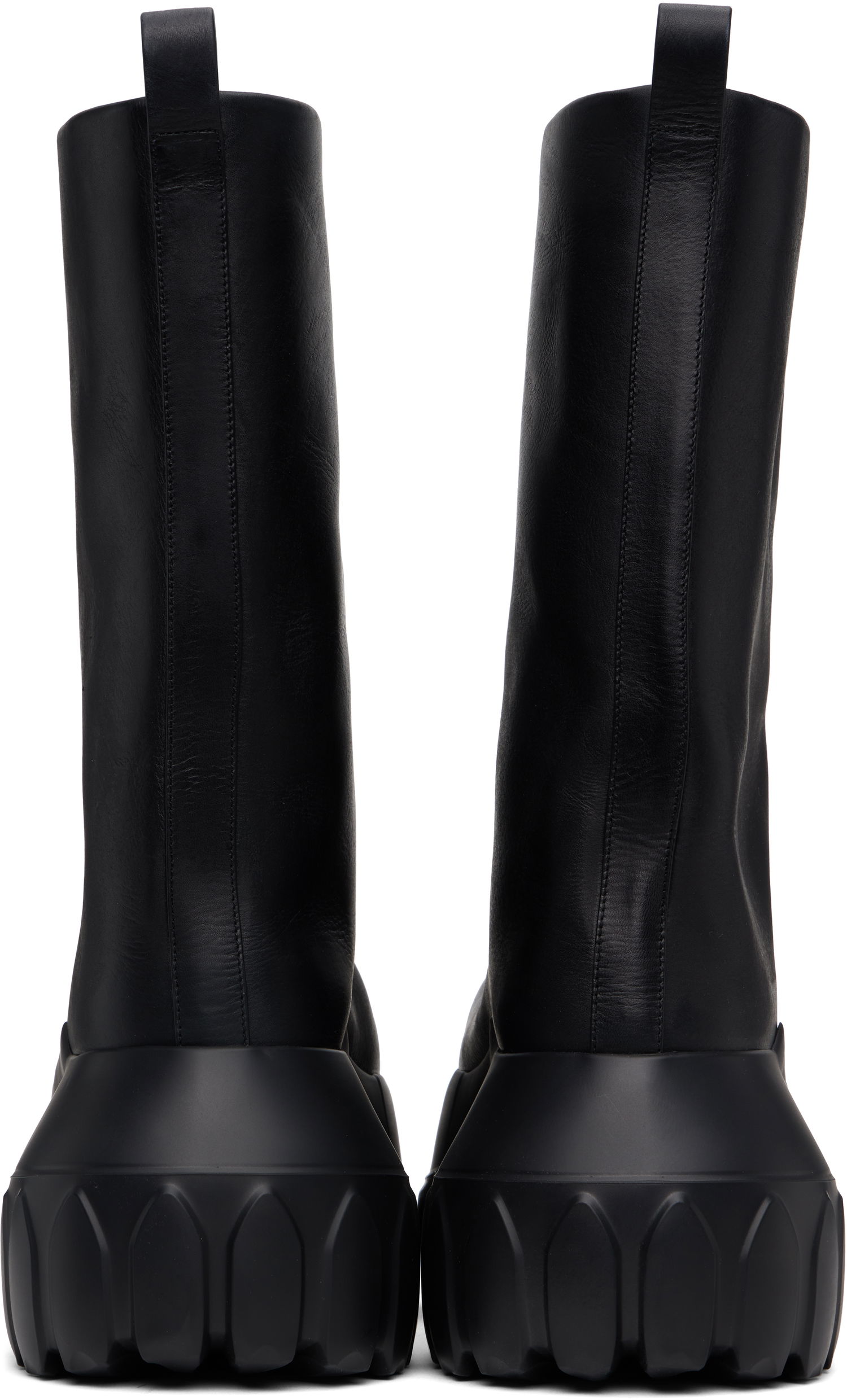Superge in čevlji Rick Owens Rick Owens Hollywood Flared Mega Tractor Boots Črna | RR01E5864 LCH, 1